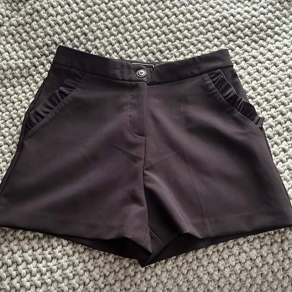 HAVE.. black dress pixie shorts with ruffles. - Picture 1 of 2